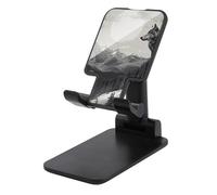 LYHVSFJW Snow Mountain Lone Wolf Support de téléphone portable pliable réglable pour bureau portable avec base antidérapante Compatible avec tous les smartphones