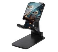 LYHVSFJW Support de téléphone portable pliable en forme de chouette sur un arbre - Support de téléphone portable pour bureau - Support de téléphone portable avec base antidérapante - Compatible avec
