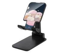 LYHVSFJW Support de téléphone portable pliable en forme d'île en forme d'animal à fourrure pour bureau portable avec base antidérapante pour tous les smartphones