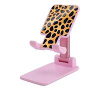 LYHVSFJW Support de téléphone portable pliable noir et doré, motif léopard, support de téléphone portable, support de téléphone portable, tablette de 4 à 13 pouces, rose