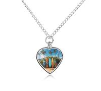 LYHVSFJW Surf's Up - Collier urne funéraire en forme de planche de surf pour cendres - Collier funéraire pour chiens et chats - Médaillon souvenir - Pendentifs commémoratifs pour chiot