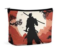 LYHVSFJW Trousse de maquillage portable pour femme, trousse de maquillage samouraï, trousse de toilette de voyage pour accessoires de voyage, Samourai, Taille unique