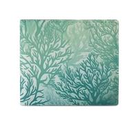 LYHVSFZQ Porte-cartes pour homme avec imprimé algues vertes et bleu marin, idéal pour le travail, les voyages et un usage quotidien, style, taille unique, décontracté, Style :, Taille unique