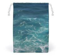 LYHVSFZQ Sacs de rangement sac de maquillage sac à jouets sacs réutilisables sacs de toilette The Deep Blue Sea imprimé organisateur multi-usage pliable Ditty Bag Travel Pouch, style, 12 x 18 cm