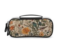 LYHVSFZQ Trousse de maquillage de voyage rétro avec double fermeture éclair et poignées à fermeture éclair - Style - Taille unique, Style :, Taille unique, Trousse de maquillage