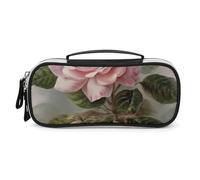 LYHVSFZQ Trousse de maquillage de voyage vintage belle rose imprimée sac de maquillage avec double fermeture éclair poignées sac cosmétique, style, taille unique, trousse de maquillage, Style