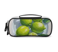 LYHVSFZQ Trousse de maquillage de voyage vintage imprimé citron avec double fermeture éclair poignées sac cosmétique, style, taille unique, trousse de maquillage, Style :, Taille unique, Trousse de