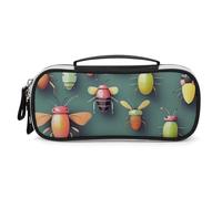 LYHVSFZQ Trousse de maquillage organisateur de voyage insecte Atlas imprimé sac de maquillage avec double fermeture éclair poignées sac cosmétique, style, taille unique, trousse de maquillage, Style