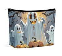 LYHVSFZQ Trousse de maquillage pliable - Motif fantôme étrange - Organiseur de maquillage de voyage pour voyage et vie quotidienne - Style - Taille unique, Style :, Taille unique, Trousse de