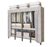 LYHXYLFT Armoire De Placard Portable, Porte-vêtements Autoportants, Grande Armoire Robuste, Grand Espace De Rangement Spacieux for Suspendre Les Vêtements(151x51x170CM)