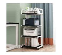 LYHXYLFT AV Media Stand, Audio-Video Shelving With Wheels,Audio Rack Stereo Cabinet, Adjustable Media Storage Shelves,for Living Recording Studio Theater(E)