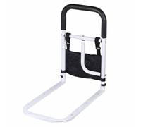 LYHXYLFT Barrière De Lit, Barrière D'assistance Au Lit avec Sac De Rangement, Double Main Courante Latérale en Acier Au Carbone, Convient À Tous Les Types De Lits