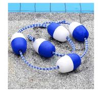 LYHXYLFT Bouée Pré-assemblée avec Crochets, Corde De Séparation De Sécurité Réglable for Piscine, Bleu Et Blanc for Piscines Séparant La Profondeur(18m/59ft)