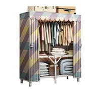 LYHXYLFT Garde-Robe Portative, Placard Portable Robuste avec Couvercle, Grande Armoire Robuste, Grand Espace De Rangement Spacieux for Suspendre Les Vêtements(Color 5)