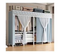 LYHXYLFT Garde-Robe Portative, Placard Portable Robuste avec Couvercle, Placard Autoportant, Grand Espace De Rangement Spacieux for Suspendre Les Vêtements(C,150x45x170CM)