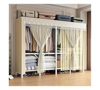 LYHXYLFT Garde-Robe Portative, Placard Portable Robuste avec Couvercle, Placard Autoportant, Grand Espace De Rangement Spacieux for Suspendre Les Vêtements(B,200x45x170CM)