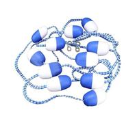 LYHXYLFT Ligne De Séparation De Sécurité Flottante for Piscine, Accessoires De Bouée Bleu Et Blanc, Visibilité Optimale Grâce À 2 Crochets Pré-assemblés.(15m/49.2ft)