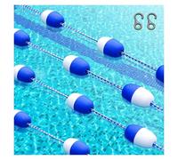 LYHXYLFT Ligne De Séparation De Sécurité Flottante for Piscine, Corde Anti-Ondes Réglable, avec 2 Crochets Pré-assemblés, Accessoires De Piscine(3m/9.9ft)