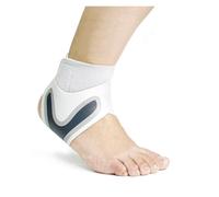 LYHYDMA Attelle Cheville 1 chevillère de Compression réglable, attelle de Cheville élastique, Protection du Pied, Support Anti-entorse, Sangle de Protection du Talon(1Pcs-White-Right,XL)