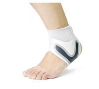 LYHYDMA Attelle Cheville 1 chevillère de Compression réglable, attelle de Cheville élastique, Protection du Pied, Support Anti-entorse, Sangle de Protection du Talon(1Pcs-White-Left,XL)
