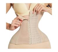 LYHYDMA Ceinture post accouchement Corset amincissant for femme, ceinture gainante à fermeture éclair, effet gainant, idéal for l'entraînement et la taille(Beige,XL(waist 76-81 cm))