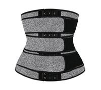 LYHYDMA Ceinture post accouchement Corset de compression haute for femme, gaine amincissante, ventre plat, ceinture de fitness(Tripple Belts Gray,4XL)
