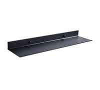 LYHYDMA Etagere Murale Étagère de Rangement Salle Bain Étagères murales flottantes Noir Mat Salle Cuisine Miroir Métal Douche Organisateur Accessoires for la Maison sans perçage(30cm)