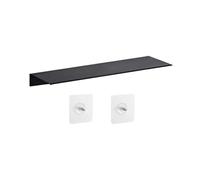 LYHYDMA Etagere Murale Étagère Murale Flottante carrée for Douche sans perçage, Support de Rangement d'angle, Meuble for étagères Salle Bain(Black,40cm)