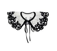LYHYDMA Faux Col Femme Femme Crochet Fleur Faux Col for Pull Décoratif Décontracté Formel