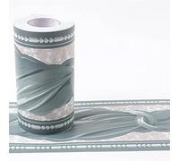 LYHYDMA Frise Murale Adhésive 10 M/Roll auto-adhésif étanche taille lignes papier peint salle de bain plinthe ligne décor couloir sol frontières autocollant(16)