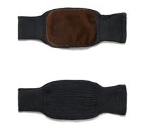 LYHYDMA Genouillère Chauffante 1 paire de genouillères anti-froid respirantes en polaire épaisse for garder au chaud(Brown hair gray)