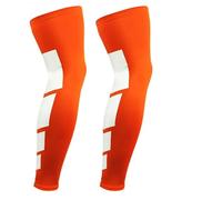 LYHYDMA Manchon Compression Mollet 1 paire de manchons compression antidérapants for le sport, offrant un soutien et une(Orange-2Pcs,M for weight 45-65kg)