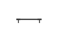 LYHYDMA Poignée Meuble Boutons d'armoire moletés en laiton massif, poignée de garde-robe, barre en T, Bronze Antique, or, noir, disponible en plusieurs tailles(CH087-BLK-160192)