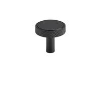 LYHYDMA Poignée Meuble Boutons d'armoire moletés en laiton massif, poignée de garde-robe, barre en T, Bronze Antique, or, noir, disponible en plusieurs tailles(CH087-BLK-N35)
