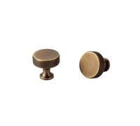 LYHYDMA Poignée Meuble Poignées d'armoire de cuisine antiques en laiton, coupe diamant, motif moleté croisé, boutons de garde-robe, barre en T(Knob-31mm)