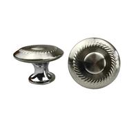 LYHYDMA Poignée Meuble Poignées d'armoire en Zinc en acier inoxydable, poignées de porte de placard de cuisine, boutons de tiroir, quincaillerie de meubles à la mode(B,10pcs)