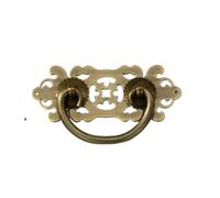 LYHYDMA Poignée Meuble Poignées de meubles Vintage, poignées de tiroir rétro en cuivre, boutons de porte de garde-robe, bibliothèque, poignée en laiton(2)