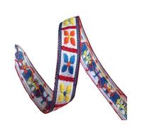LYHYDMA Sangle de Coton Ruban en Jacquard de 5 mètres de Long, Bordure en Biais, Ruban tissé de 2 cm, Accessoire for vêtements et Chaussures(White as Photo)