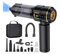 Lyiazsoy Aspirateur à Main Rechargeable, aspirateur sans Fil Puissant de 27000 PA, Vitesse de Rotation de 220000 Tours/Minute, adapté au Nettoyage des Voitures, des Bureaux et des Poils d'animaux