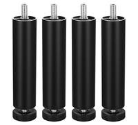 LYIMCHONG 4 Pcs Pied de Meuble Reglables, 10cm Pieds de Meuble Reglable, Pied de Table Reglables, Pieds Reglable pour Meubles Lit Tables Canapés Armoires Traverse Centrale(Filetage M8)