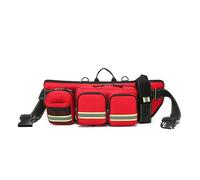 Lyirfan Sac banane de premiers secours vide, grand sac médical d'urgence, sac de traumatisme avec plusieurs poches et sangle réglable pour sauveteur, premiers intervenants, randonnée, voyage