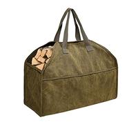 Lyirfan Sac de transport de bûches de bois de chauffage en toile, sac fourre-tout durable Firepalce, sac robuste de grande capacité, pour le transport du bois