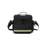 Lyirfan Sac médical Familial Vide, Double Couche pour Fournitures médicales d'urgence, Sac de Premiers Secours adapté pour Une Utilisation à la Maison ou en Voyage, Noir, L