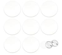 LYITZW 100 Film Protecteur Pour Badge, Feuille Protectrice Transparente Pour Création De Badges, Accessoire Pour Matériel De Fabrication De Badges 58MM