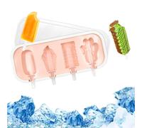 LYITZW 1pc Moule à Glace, Ensemble de 4 Motifs Différents avec Couvercle et 6 Bâtons Réutilisables, DIY Facile pour Maison