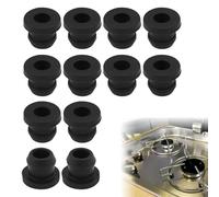 Lyivisk 12 Pièces Bouchons en Caoutchouc Coniques pour Cuisinière de Camping-Car, Pieds en Caoutchouc Anti-Rouille pour Supports 5mm, Compatible Dometic, Smev & Thetford Accessoires Camping-Car