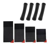 Lyivisk Lot de 4 protections de cadre de vélo avec 6 guides de tubes en caoutchouc - Cadre en carbone - 4 tailles différentes - Accessoires de vélo