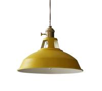 LYJArt Suspension de Style américain E27, Lampe Suspendue en métal Vintage, Abat-Jour de Lustre éolien Industriel, luminaire de Plafond à 1 tête, vitrine, Ferme, café, Bar, Salon, Be Present