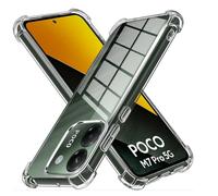 LYJERRY Antichoc Airbag Coque Compatible avec Xiaomi Poco M7 Pro 5G Coque de Protection, Transparent Étui de Protection en Silicone Antichoc TPU Bumper