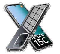 LYJERRY Antichoc Airbag Coque Compatible avec Xiaomi Redmi 15C Coque de Protection, Transparent Étui de Protection en Silicone Antichoc TPU Bumper